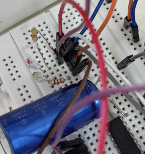 Image of setup showing sensors